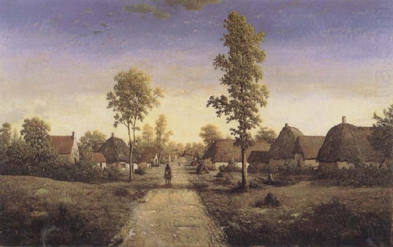 The Village of Becquigny, Pierre etienne theodore rousseau